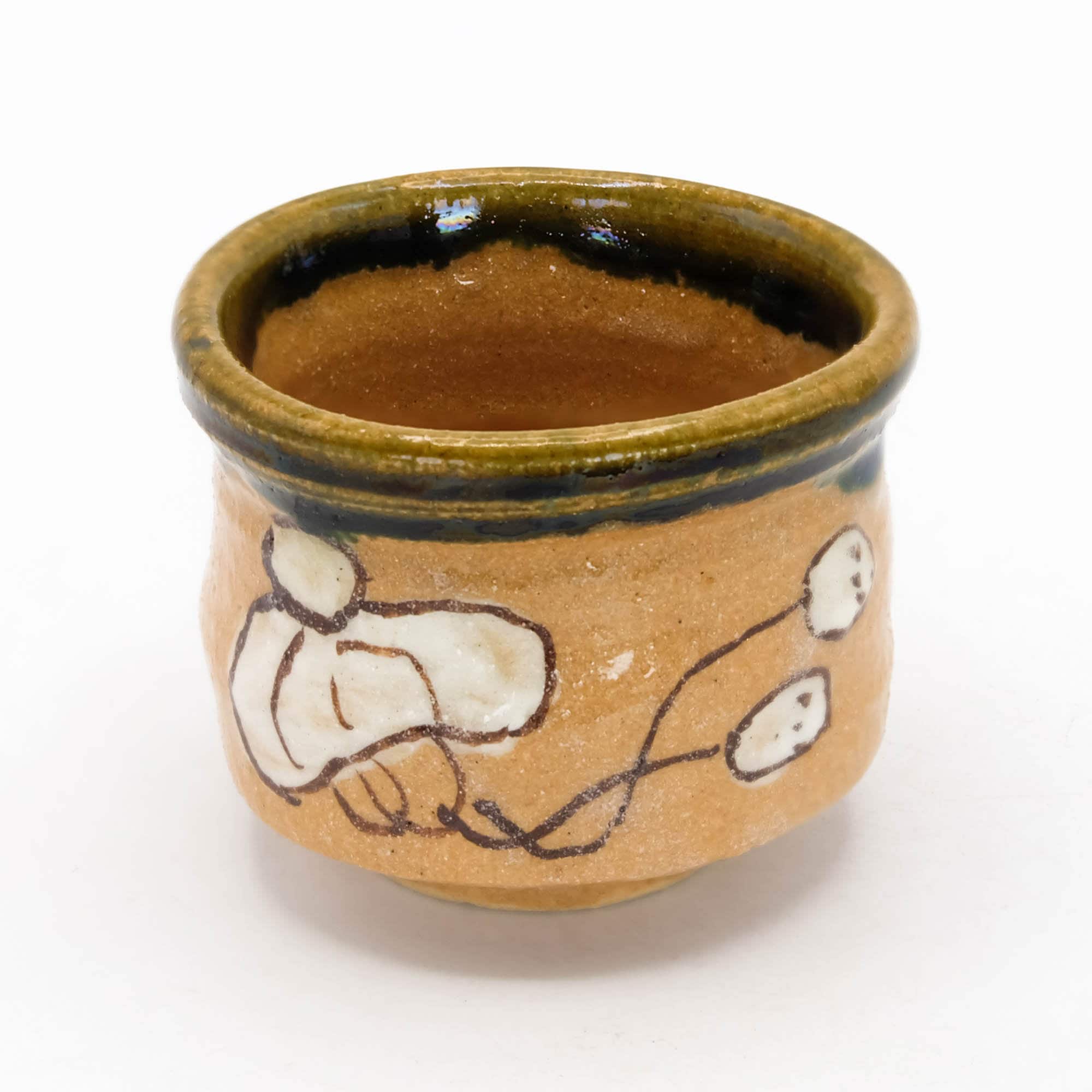 鳴海織部ぐい呑 織部焼 - Etsy 日本