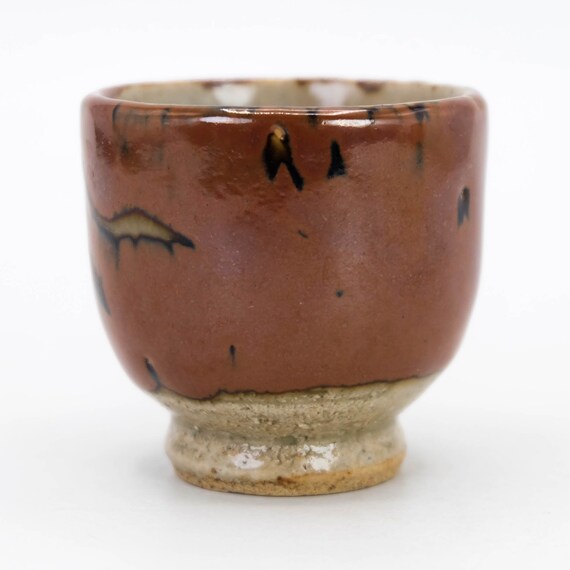 【2025】三越のお歳暮・冬ギフト Sake Guinomi Cup Ware Mashiko Resist Wax Glaze Kaki バーベキュー・調理用品