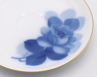Okura Art China Cup and Saucer Set Blue Rose Okazome - Etsy