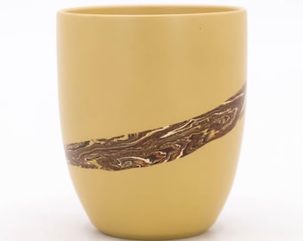 Japanese Nerikomi Tea Cup: Hosho Nakano Tokoname Ware Yunomi 130ml