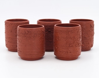 ヴィンテージ常滑焼茶器セット：朱泥赤土急須、湯呑 - Etsy 日本