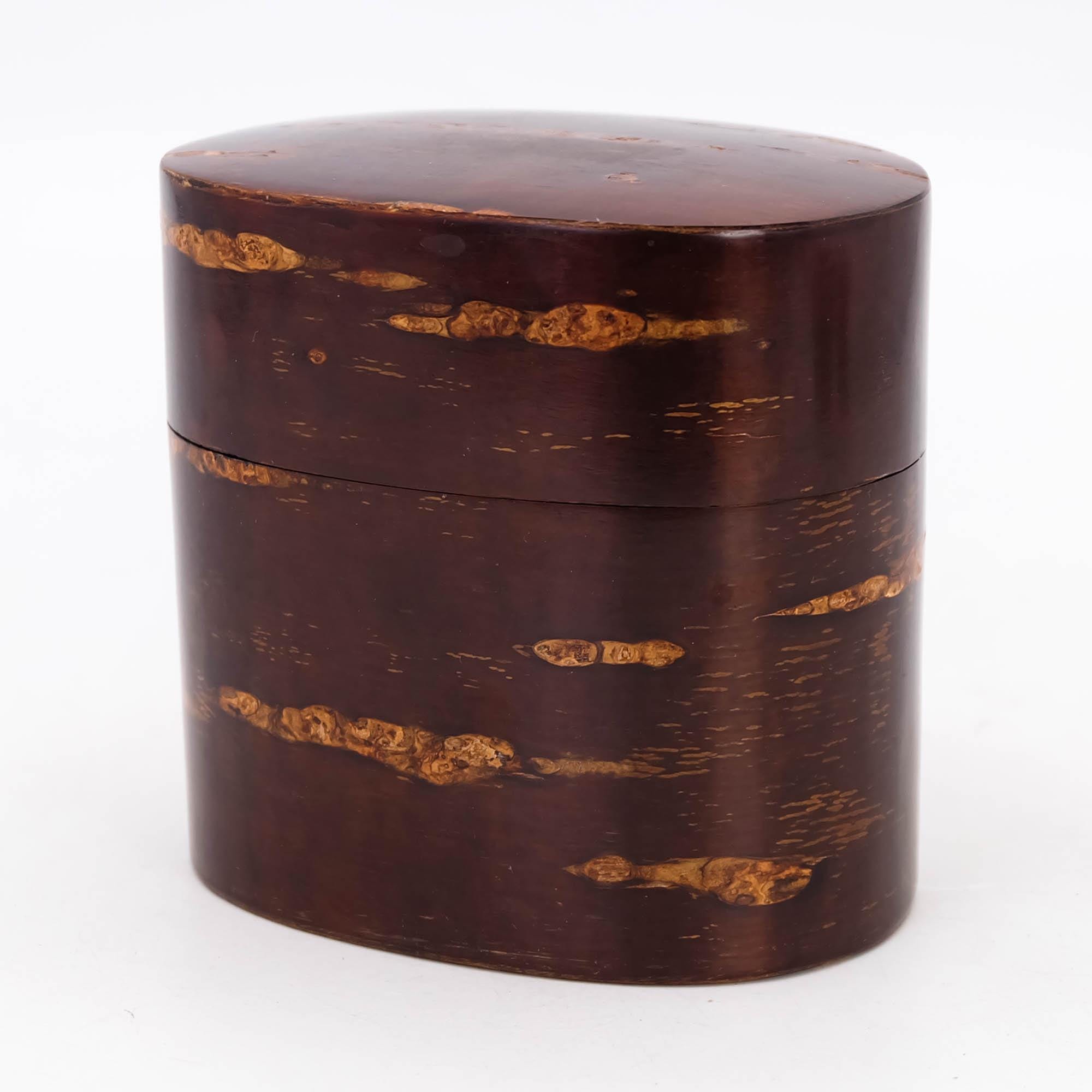 Vintage Japanese Cherry Bark Tea Caddy: Kaba-zaiku Woodcraft - Etsy