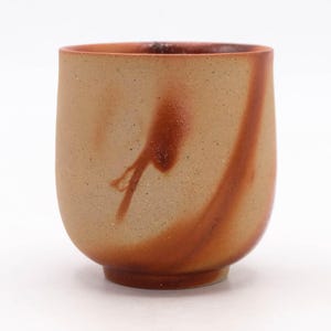 Japanese Bizen Ware Yunomi Tea Cup Hidasuki by Yamamoto Soshu Wabi Sabi