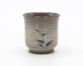 Guinomi Sake cup Ominaeshi Smartweed design by Yokoishi Gagyu Utsutsugawa ware, Nippon2You