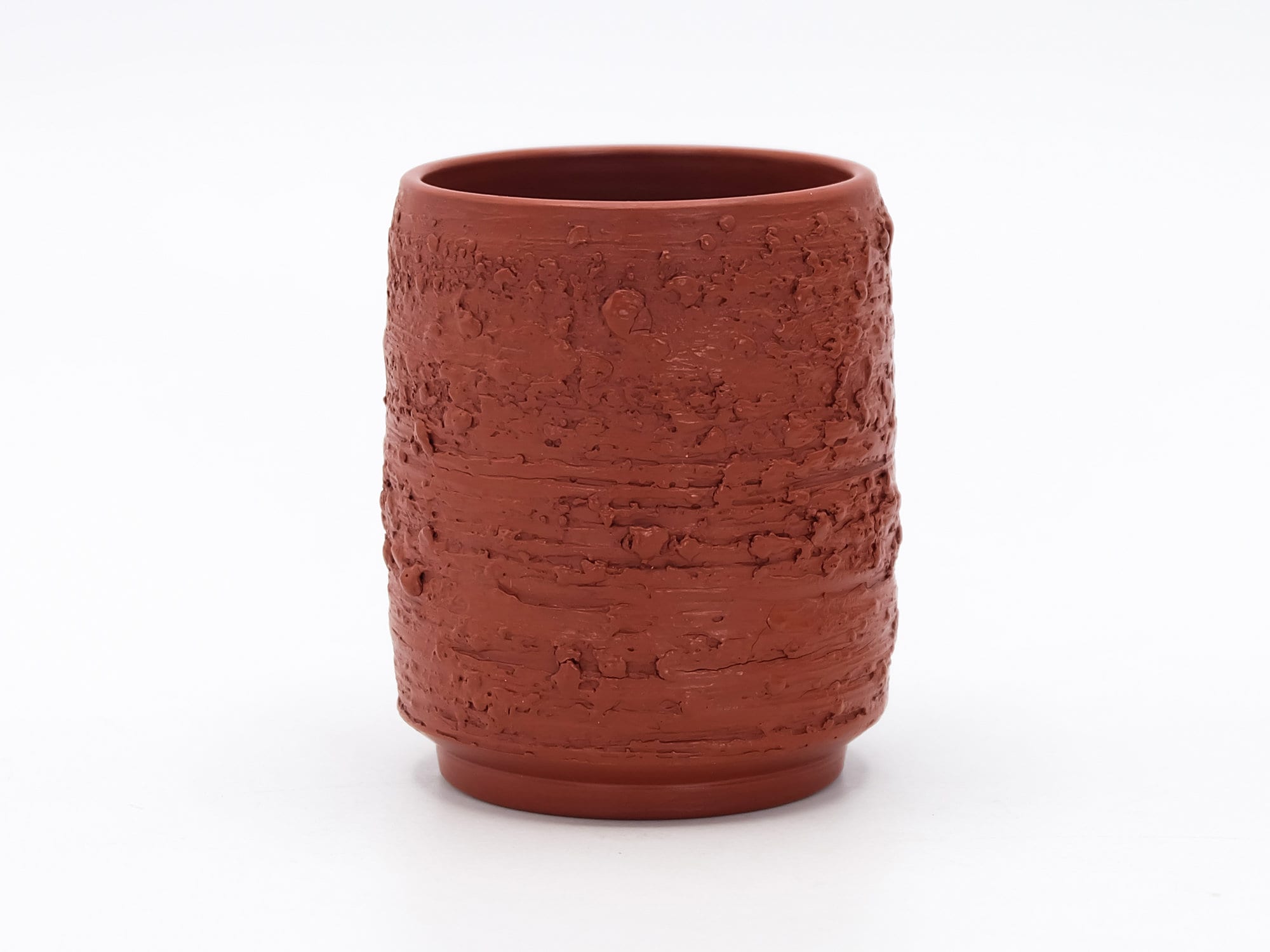 工芸品 yumami Tokoname Ware Tea Cups: Shudei Red Clay Yunomi Set, Motozo Kiln - Etsy