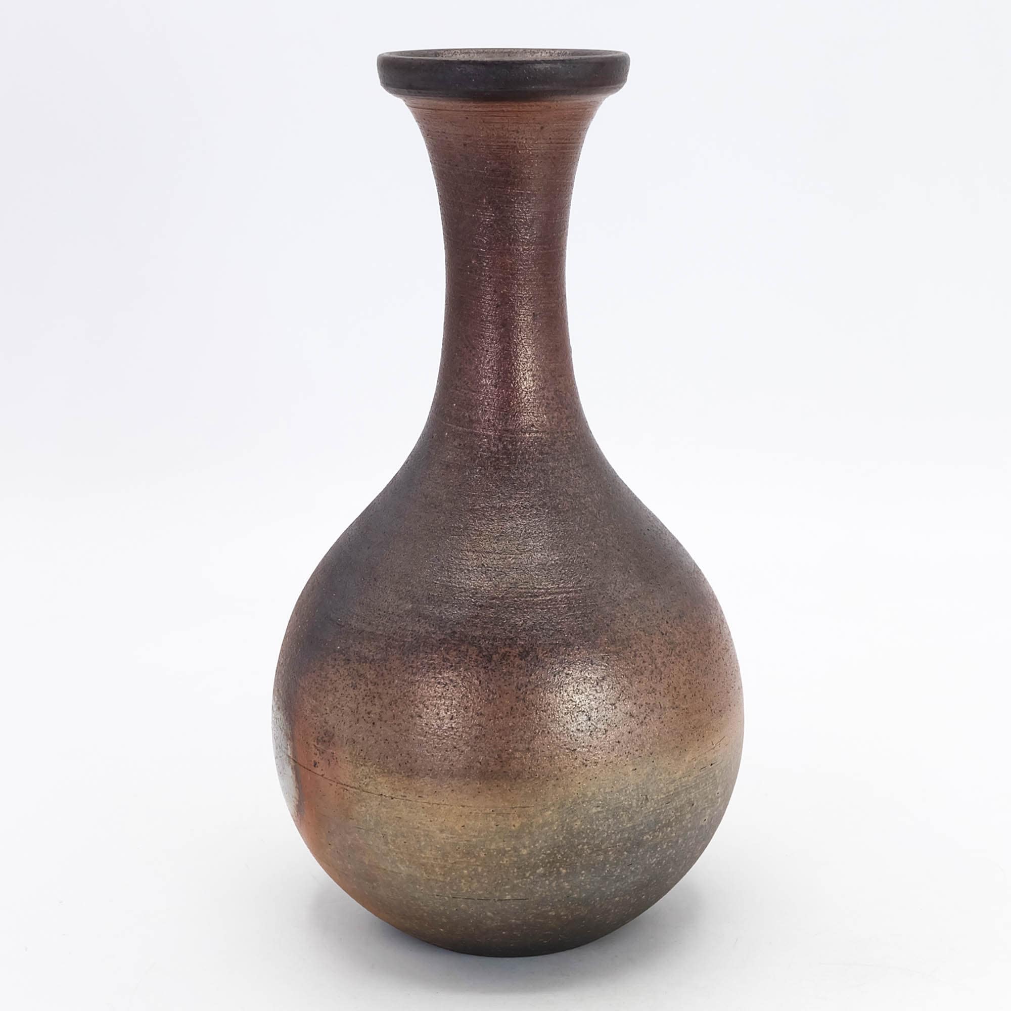 Japanese Pottery Flower Vase Bizen Ware (Tea Tool-29