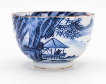 江戸時代 伊万里焼 湯呑み：アンティーク 染付 湯呑（90ml） - Etsy 日本