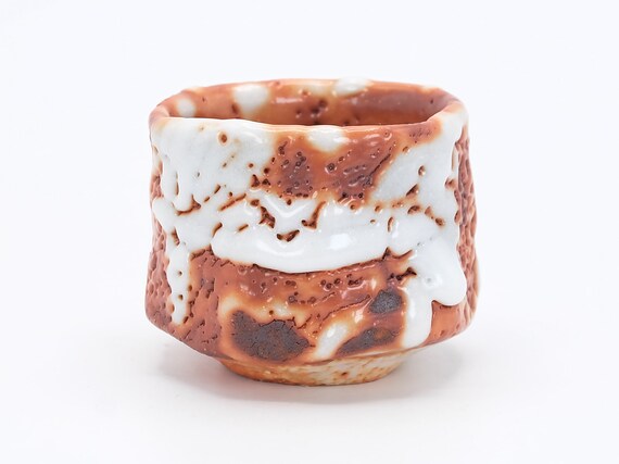 最大12%OFFクーポン Japanese Sake Cup Aka-shino by Hayashi Shotaro Shino Ware 工芸品
