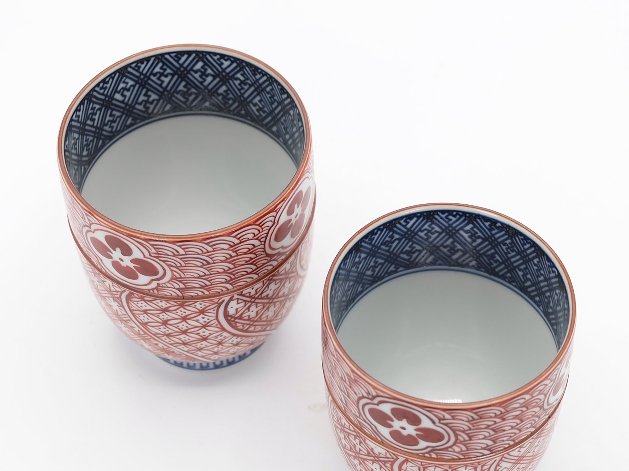 とっておきし福袋 京焼 赤絵祥瑞文様 松岡西峰作 湯呑 日本 Etsy - 湯呑みNippon2You 工芸品