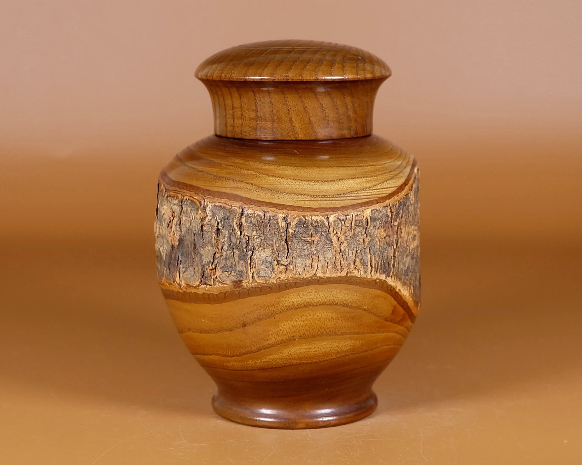 Japanese Wooden Tea caddy Natural Wood Turned Tea caddies Etsy