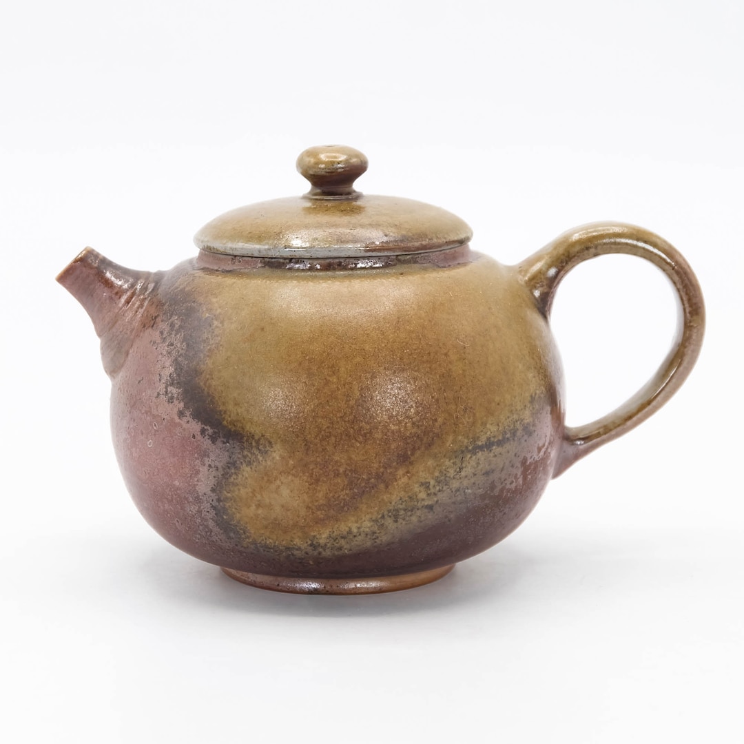 Ushirode Kyusu Teapot 190ml Bizen Ware Goma, Nippon2you Etsy