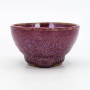 Japanese Guinomi Sake cup Flambe glaze
