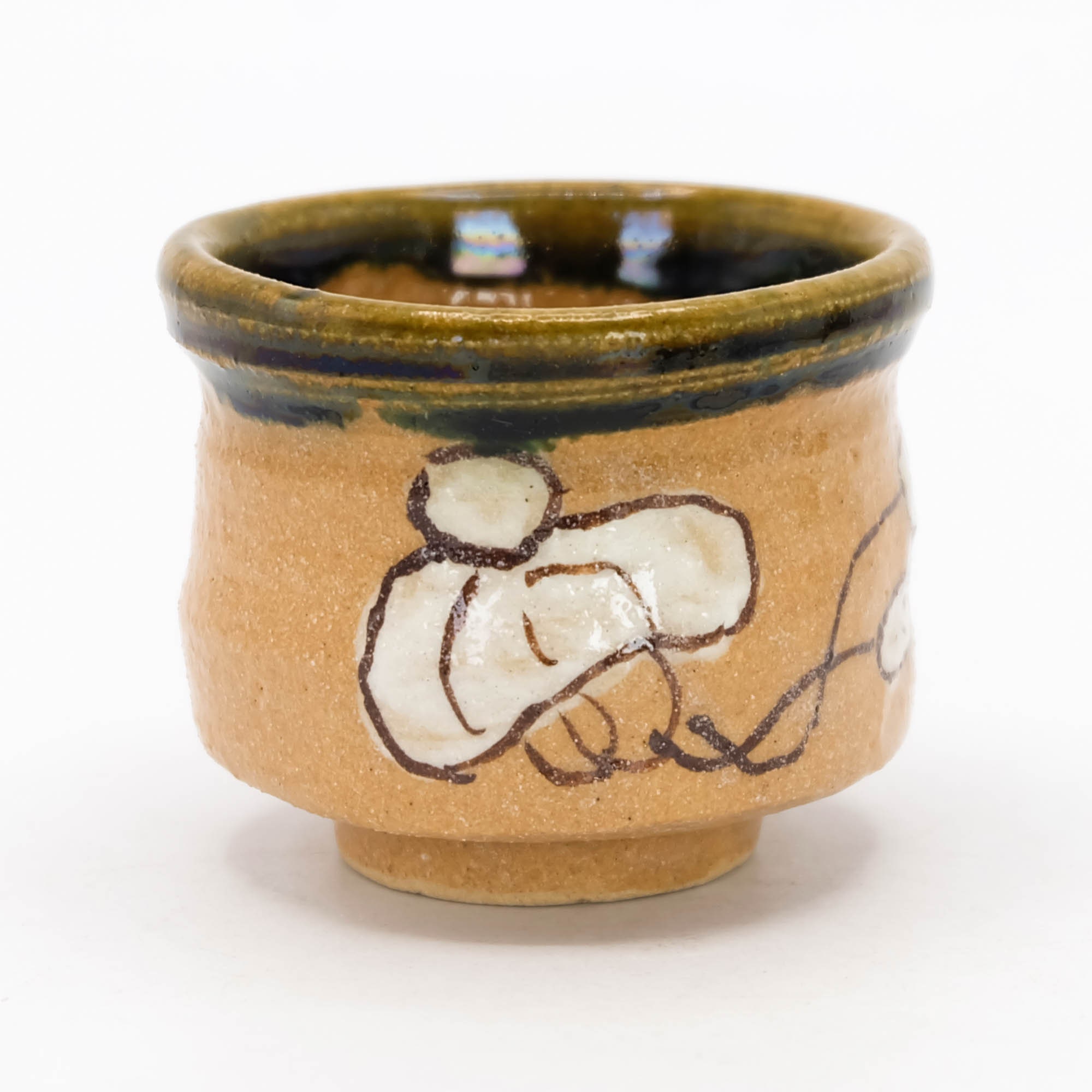 324) ぐい呑(4) 鳴海織部 佐々木 正作 鳴海織部ぐい呑 織部焼 - Etsy 日本