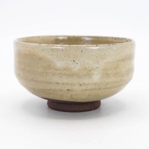 Chawan Japanese Tea bowl Nuka glaze Kyo ware