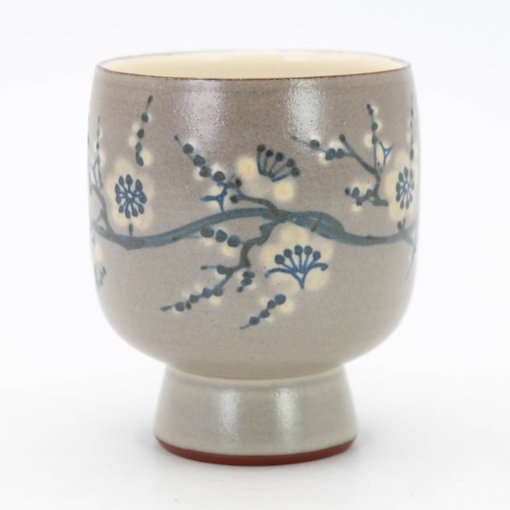 伊東積水 無名異焼 茶碗 佐渡赤土 桜湯呑 - Etsy 日本