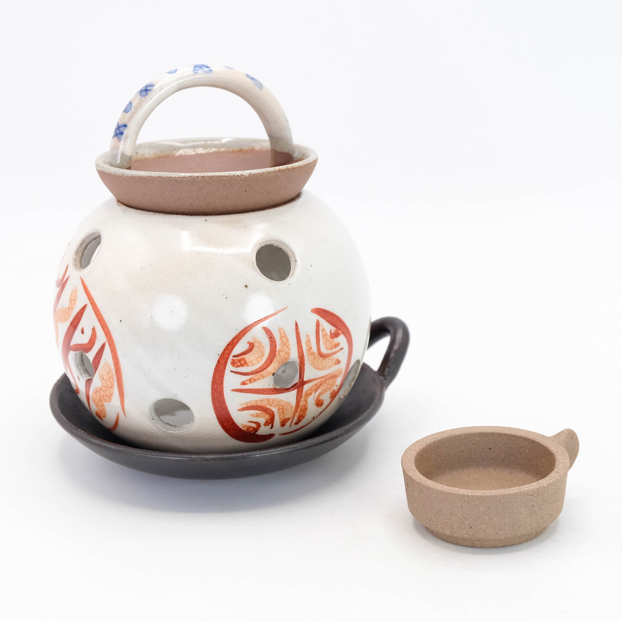 Arita Ware Tea Incense Burner: Japanese Porcelain Chakoro - Etsy