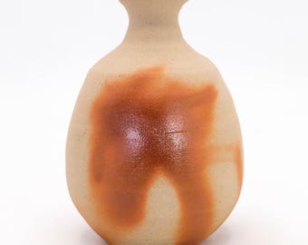 Antique Japanese sake bottle Daikokuten Bizen ware Tokkuri