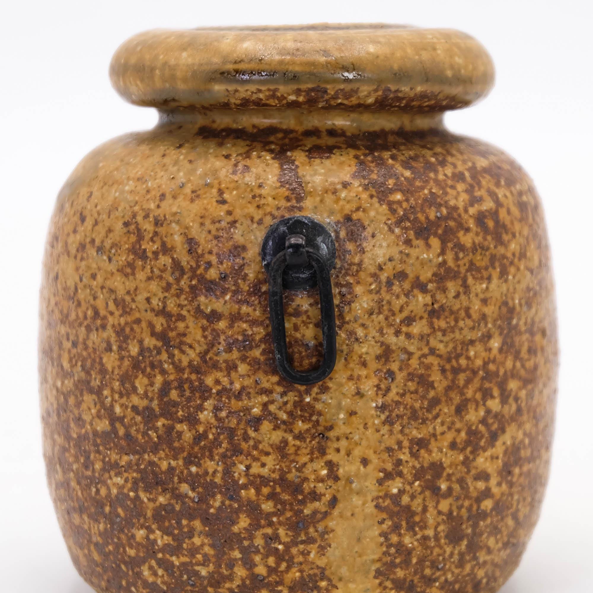 Japanese Pottery Hanging Flower Vase Shigaraki Ware Kake Hanaire