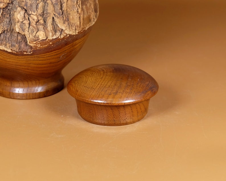 Japanese Wooden Tea Caddy Natural Wood Turned Tea Caddies Etsy