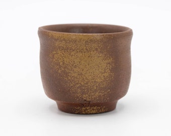 Japanese Sake cup Goma Bizen ware Guinomi