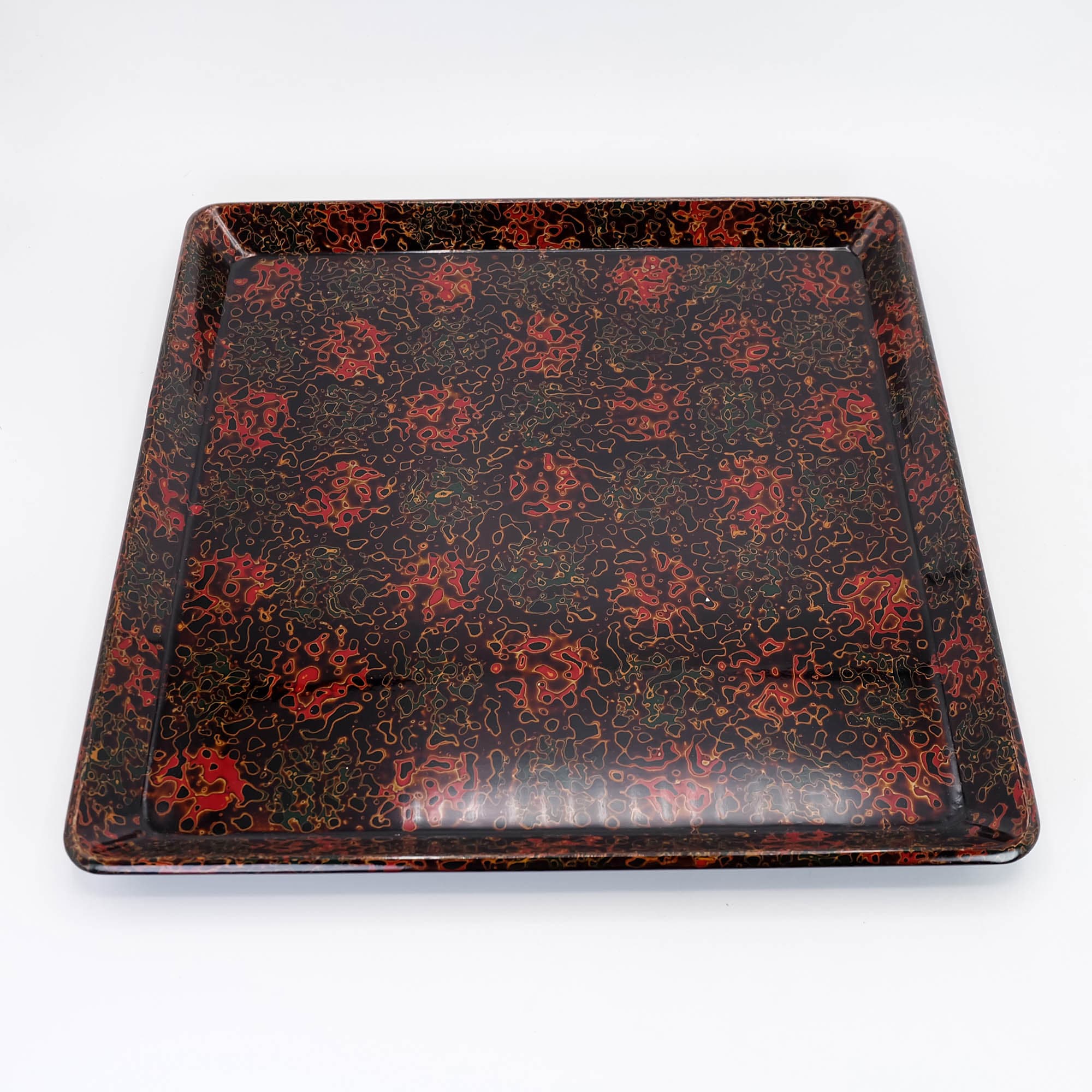 漆木製角盆 津軽塗 唐塗盆 日本二遊 - Etsy 日本