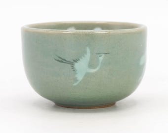 韓国手作り青磁茶器セット：蔓モチーフ（5人用） - Etsy 日本