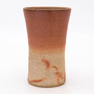 Japansk vedeldad keramik ölkopp 200ml Hidasuki Bizen ware Biakappu