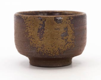 Japanese Sake cup Bizen ware Goma Guinomi