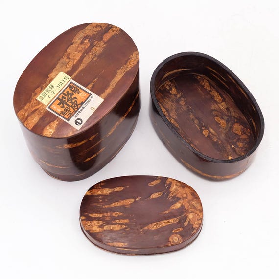Vintage Japanese Cherry Bark Tea Caddy: Kaba-zaiku Woodcraft - Etsy