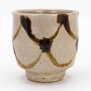 Japanese Tea cup 240ml Mashiko ware by Shinsaku Hamada Tetsu-e Yunomi Teacup