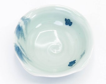 Japanese Celadon Sake cup Guinomi Arita ware Sakazuki