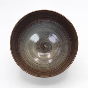 Japanese Chawan Tea Bowl Pine Tree Design Hakeme Brush Marks by ...