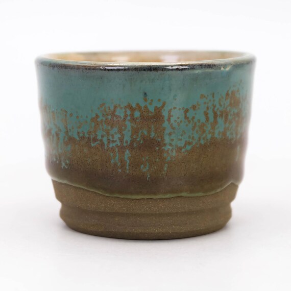 ぐい呑み 青緑釉 上野焼 - Etsy 日本