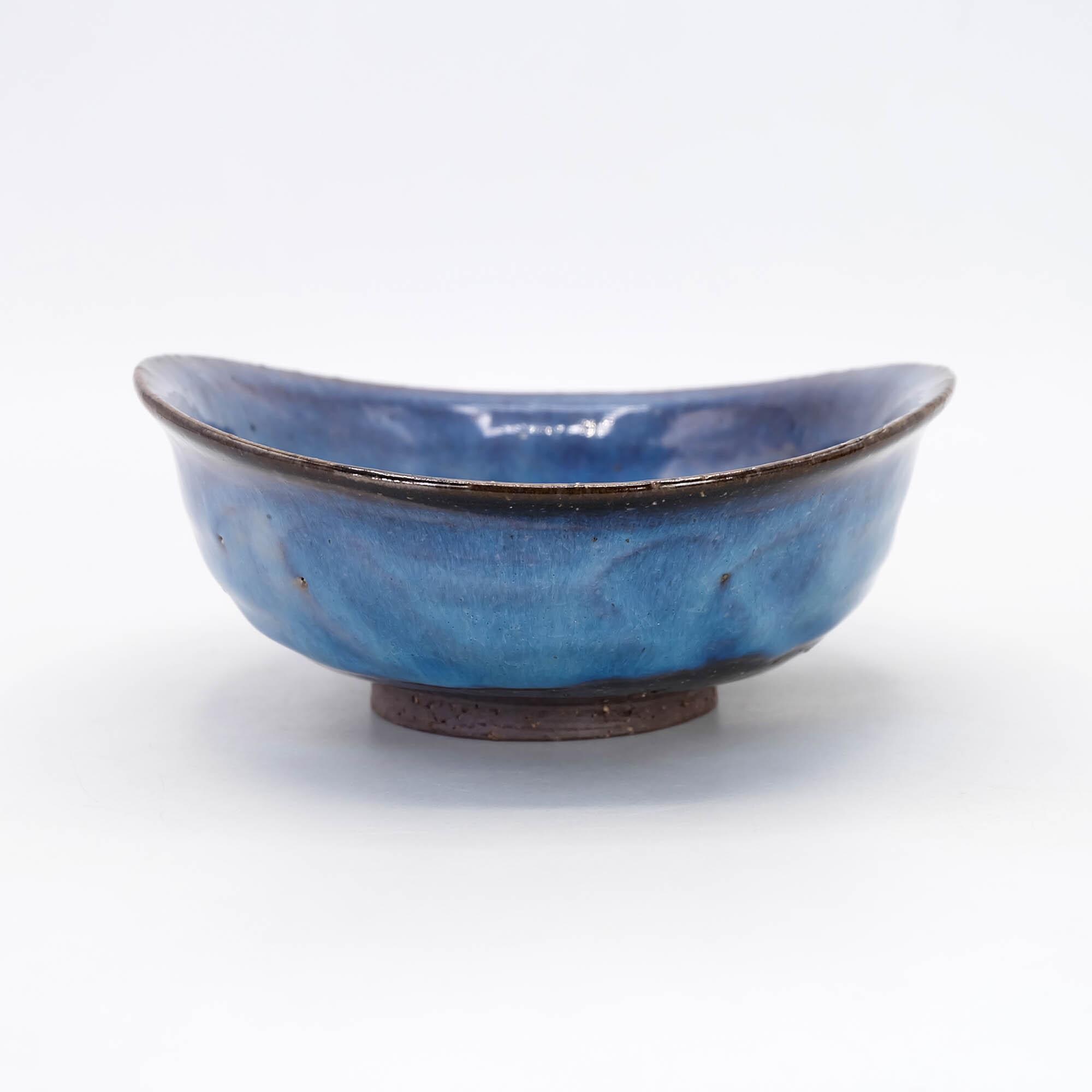 萩焼　山根清玩　清玩ブルー　作家　青　陶器　皿　新品未使用　10点セット 萩焼 山根清玩 清玩ブルー 作家 青 陶器 皿 新品未使用 10