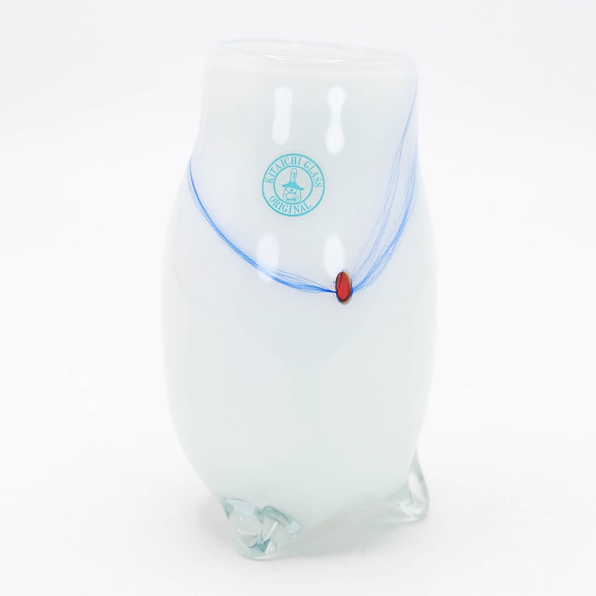 Japanese Hand-blown Glass Vase by Kitaichi Glass Otaru Hanaire Ikebana Flower Vases