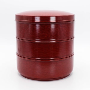 Jubako Lacquered Wooden Lunch box 3 Tier Goto-nuri Kagawa shikki Lacquerware, Nippon2You