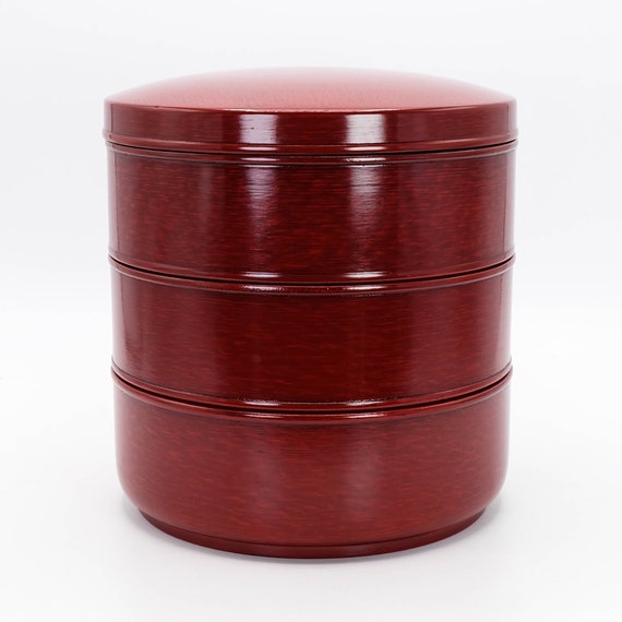 美品重箱 後藤塗 讃岐 漆器 丸重 三重 木製 くりぬき3段 - メルカリ