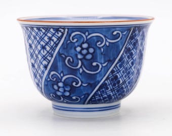 江戸時代 伊万里焼 湯呑み：アンティーク 染付 湯呑（90ml） - Etsy 日本