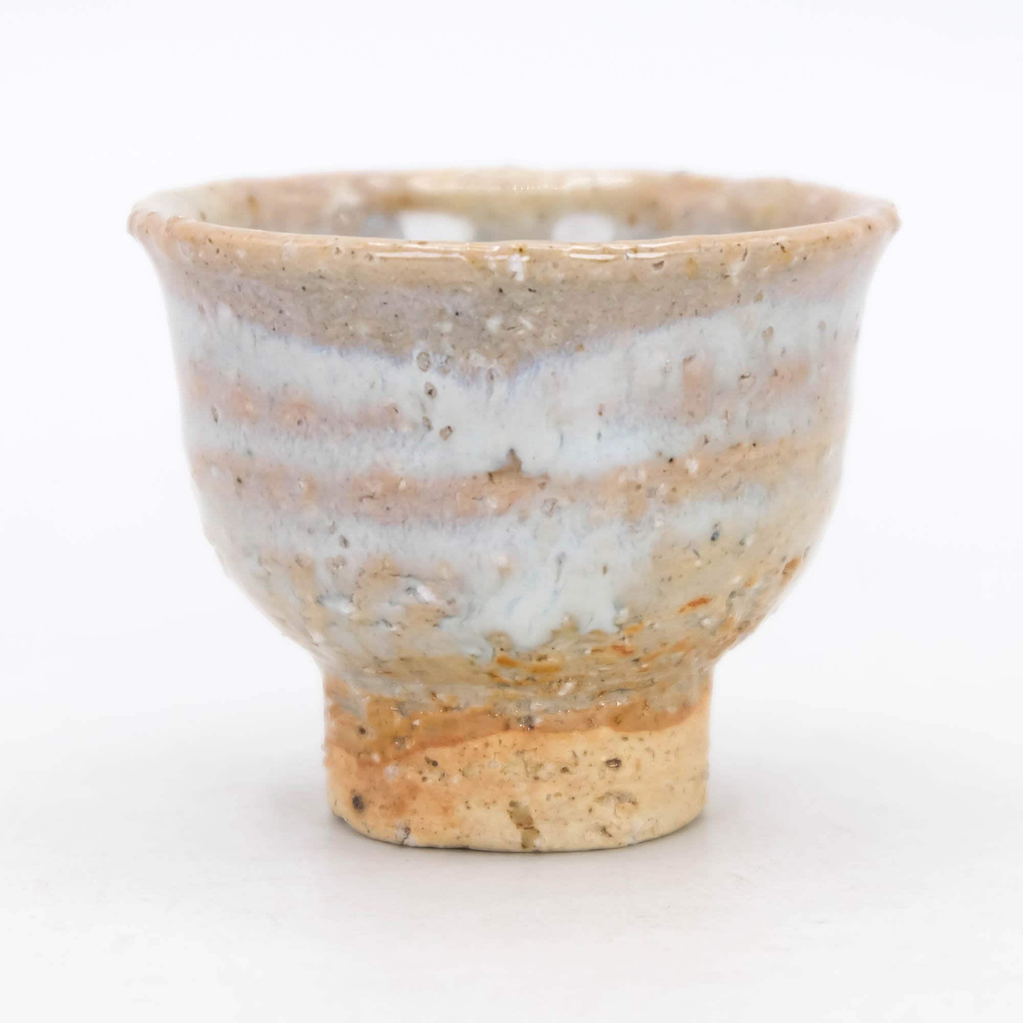 Guinomi Sake cup White Translucent glaze Hagi ware, Nippon2You