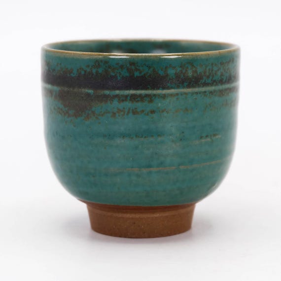 日本酒の盃 阿賀野焼 青緑釉 ぐい呑み - Etsy 日本