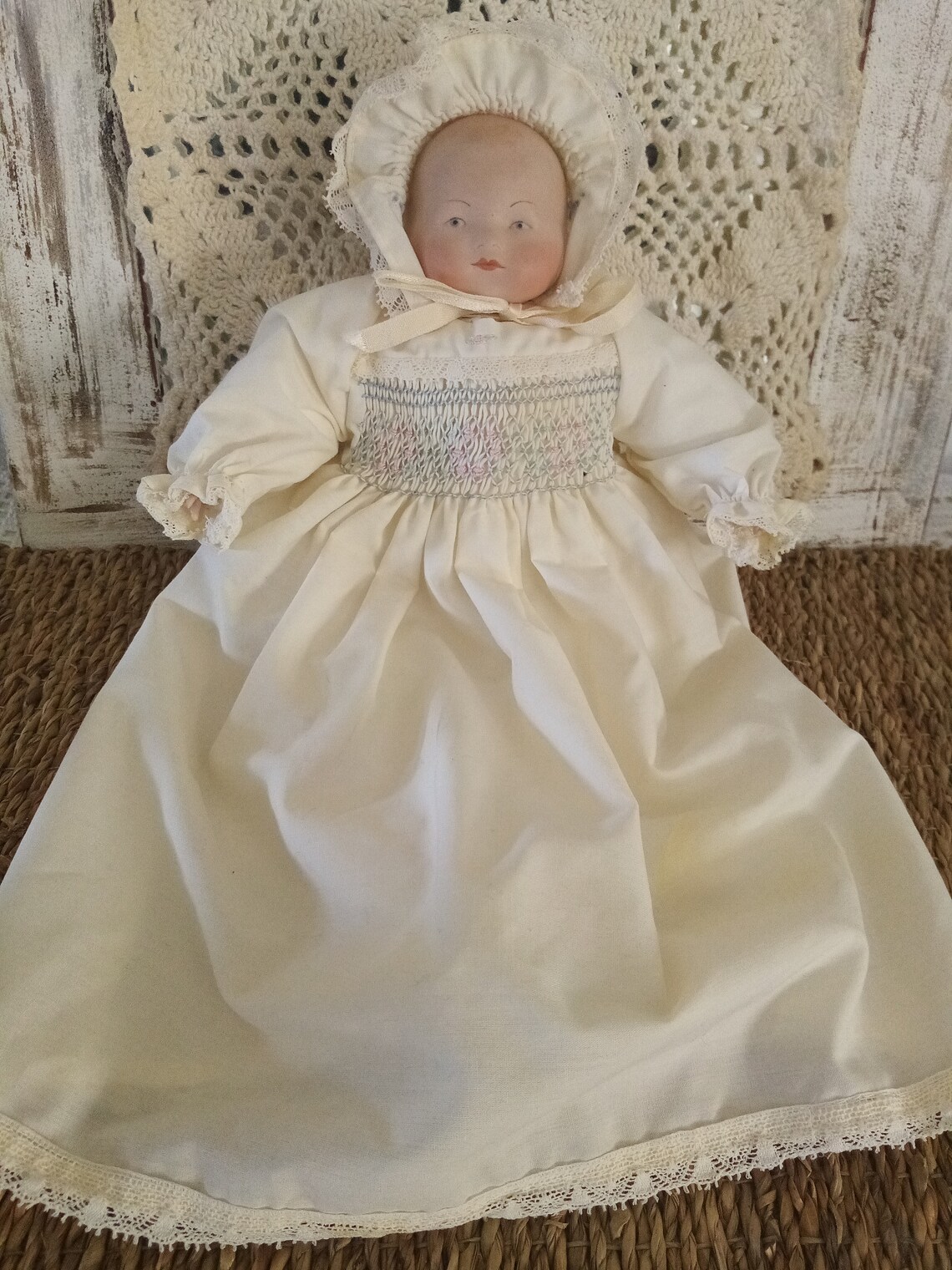 Rare Antique Conduit Entity Christening Doll Not A Toy Etsy