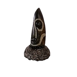 Papa Legba African Voodoo Statue, Hand Carved Soap Stone