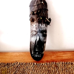 Papa Legba Voodoo Mask/ Vintage Voodoo Offering Mask/ African artifact