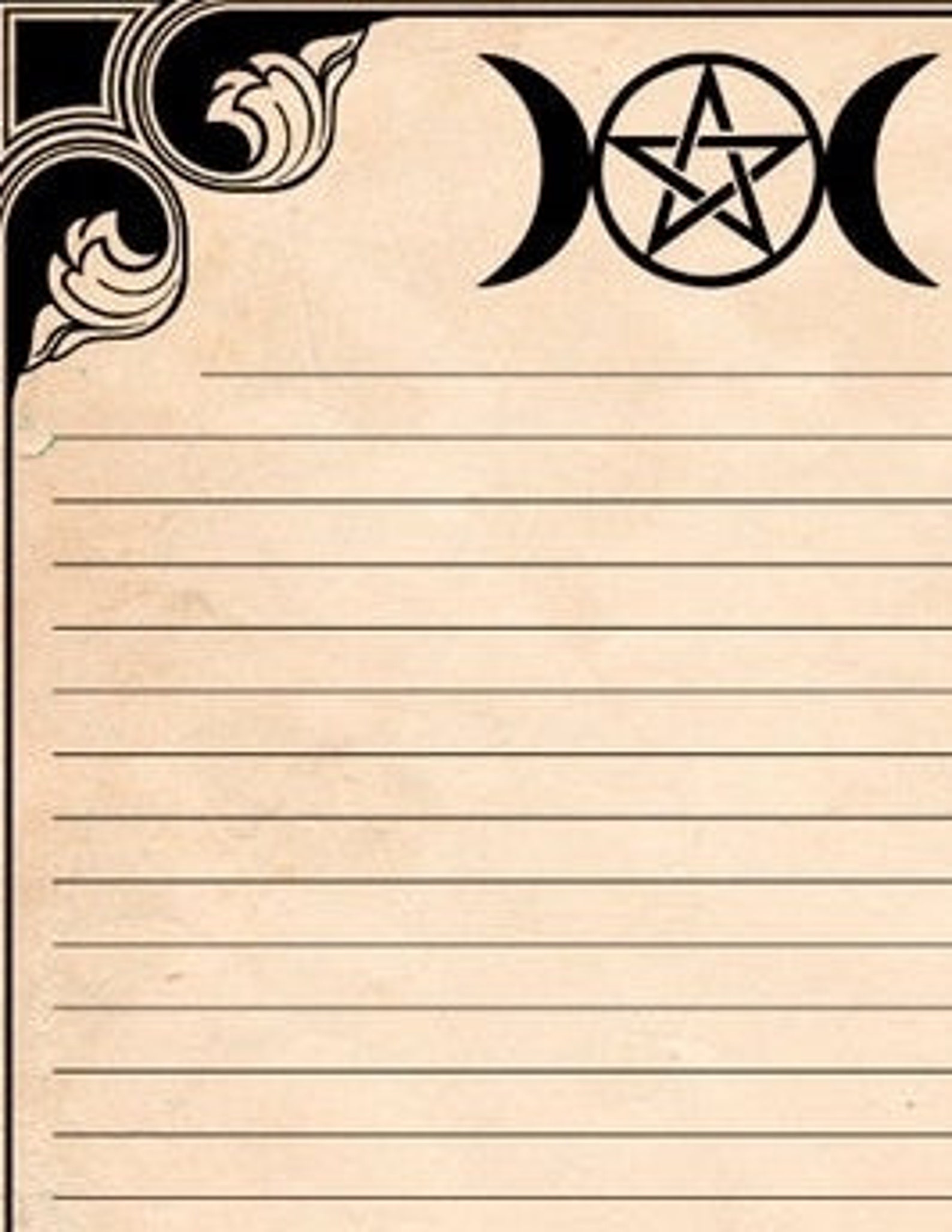 Beautiful Book of Shadows Template and extra pages PDF file Etsy Beautiful Book of Shadows Template and extra pages PDF file Etsy