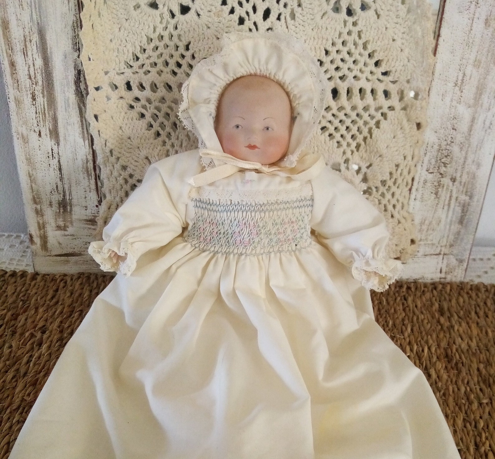 Rare Antique Conduit Entity Christening Doll Not A Toy Etsy