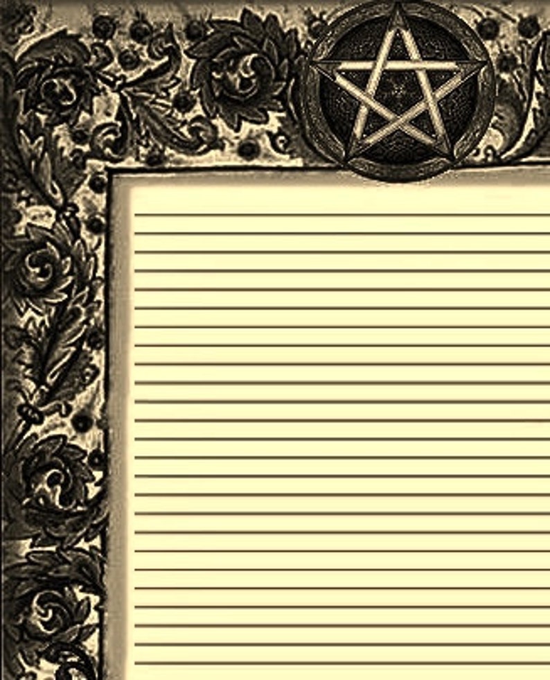 Book Of Shadows Template Book Of Shadows Template