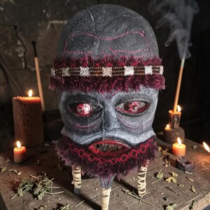 Enorme Damballa African Voodoo-tempeltotem, geen tariefkosten op bestellingen in de VS