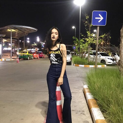 Women's Jeans Denim High Waisted Bell 