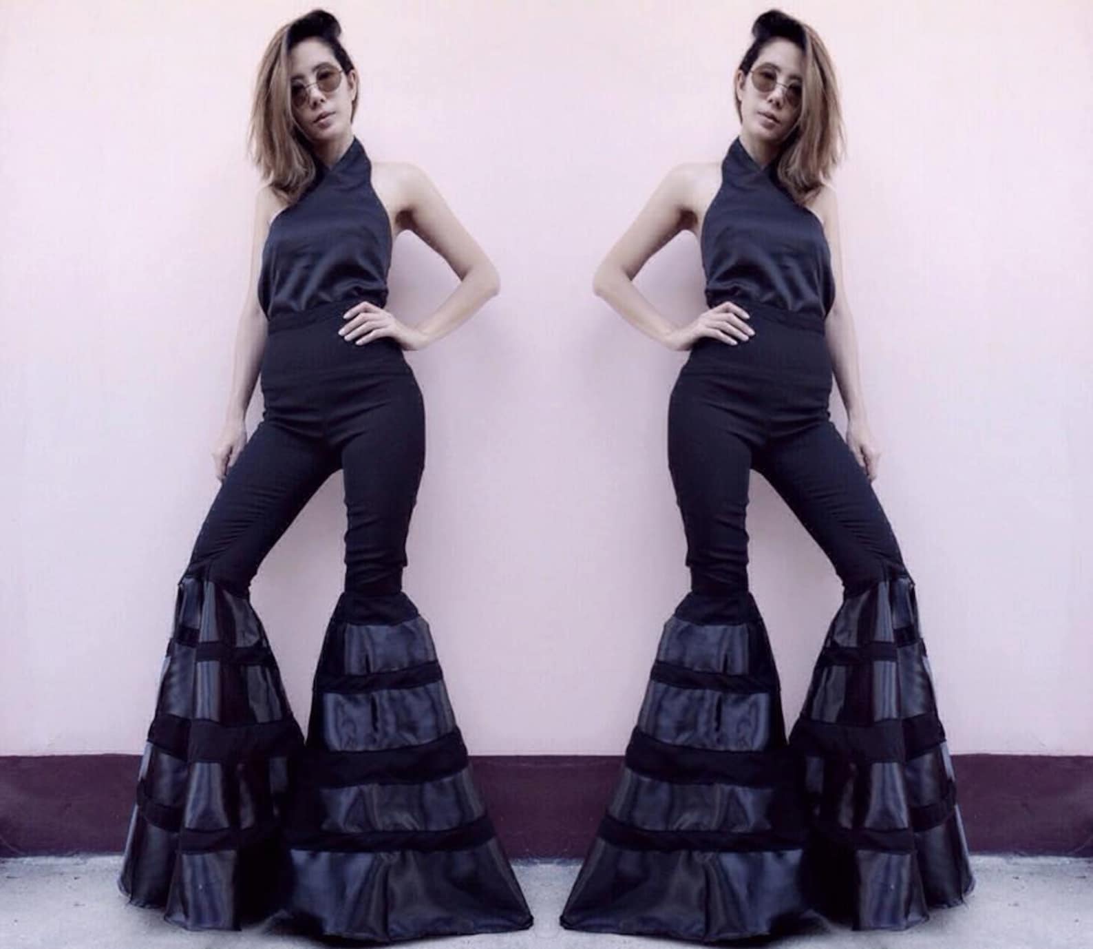 Women's Japanese Hanako Fabric High Waisted Super Flared Etsy