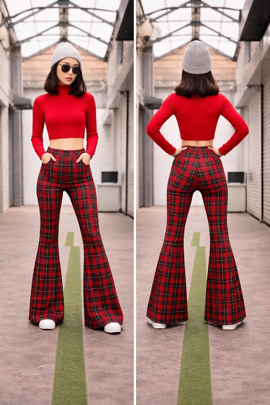 パンツ 40s 50s 60s vintage plaid flare pants il_fullxfull.7869112981_lwtd.jpg